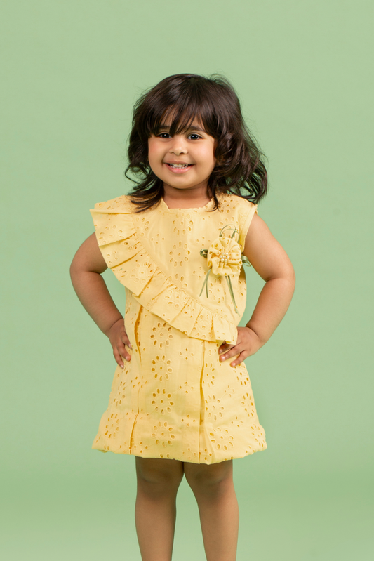 Yellow Dress with Ruffles!