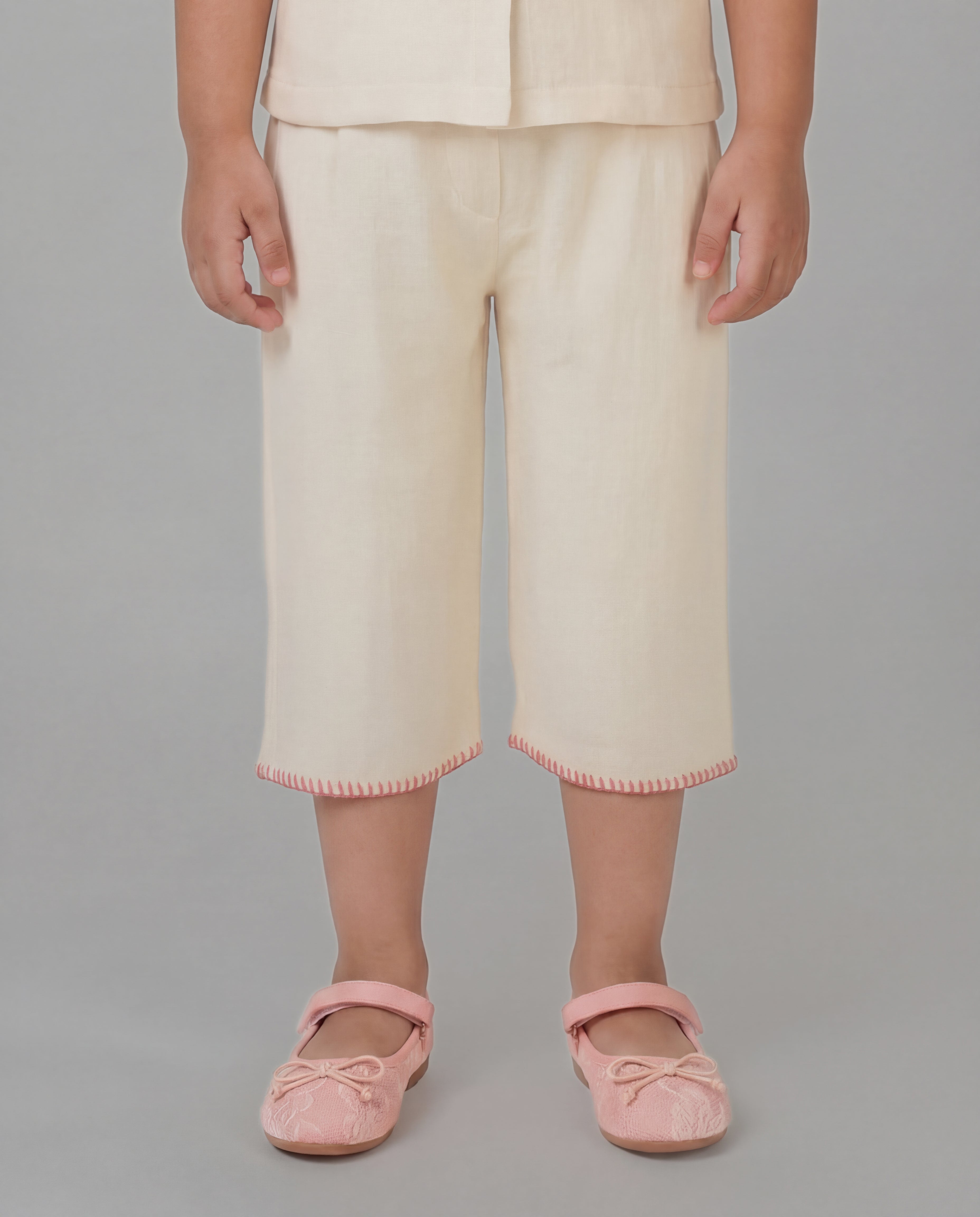 Cotton co-ord with hand embroidery