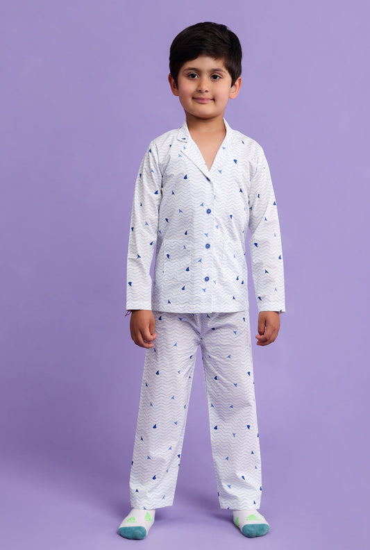 Ship printed nightsuit