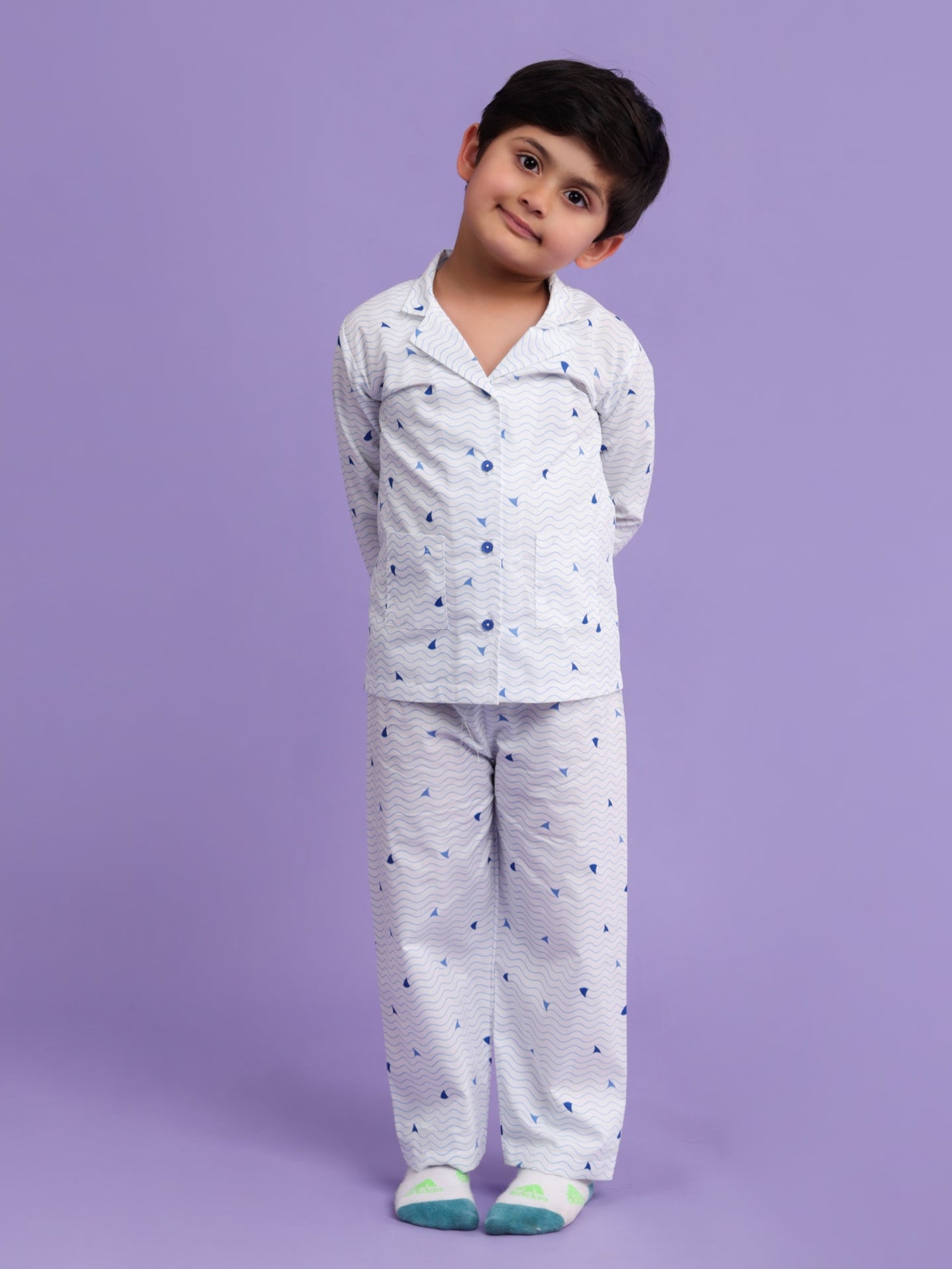 Ship printed nightsuit