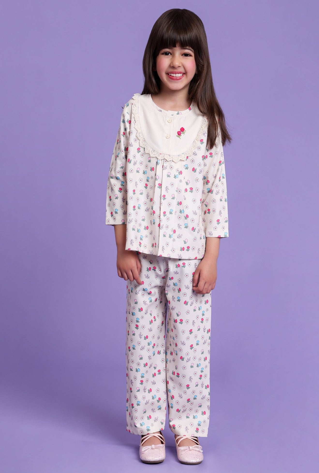 Comfy Floral printed nightsuit