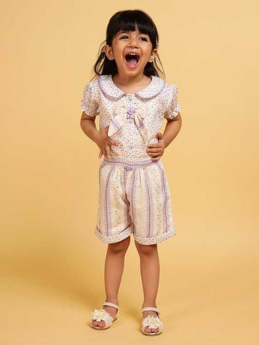 Lilac printed co-ord set