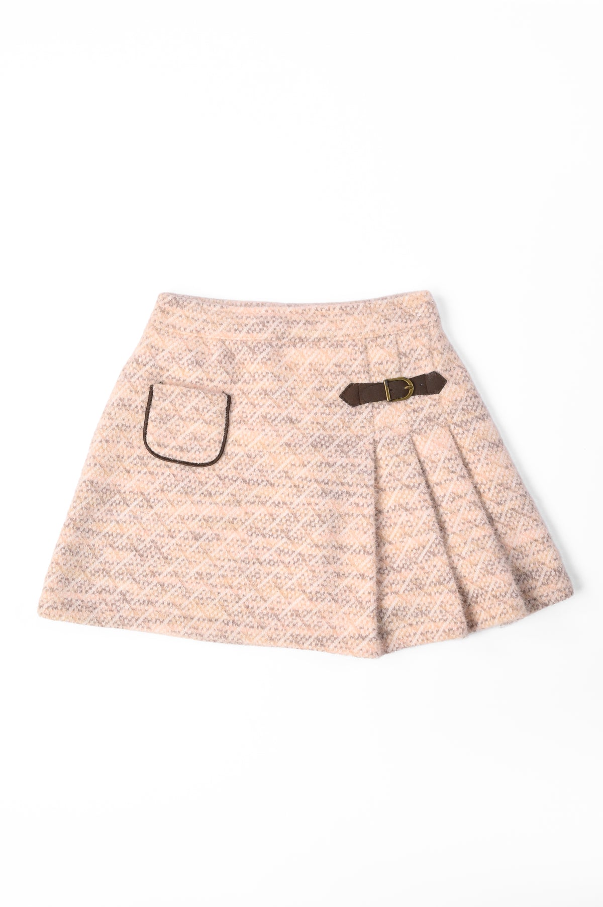 Geometrical Check Skirt