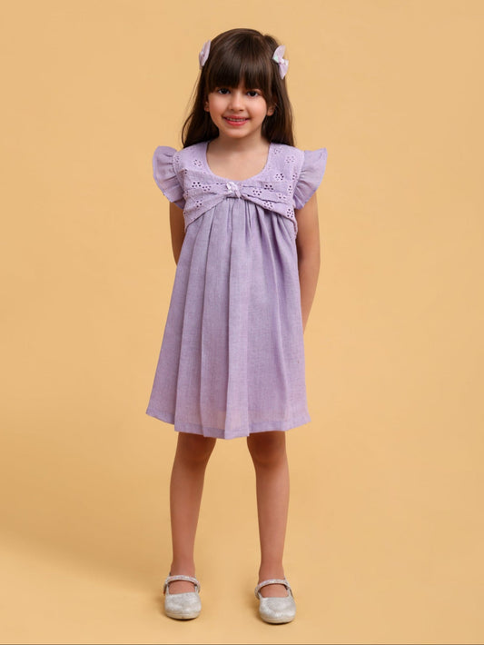 Linen Formal Bow Dress