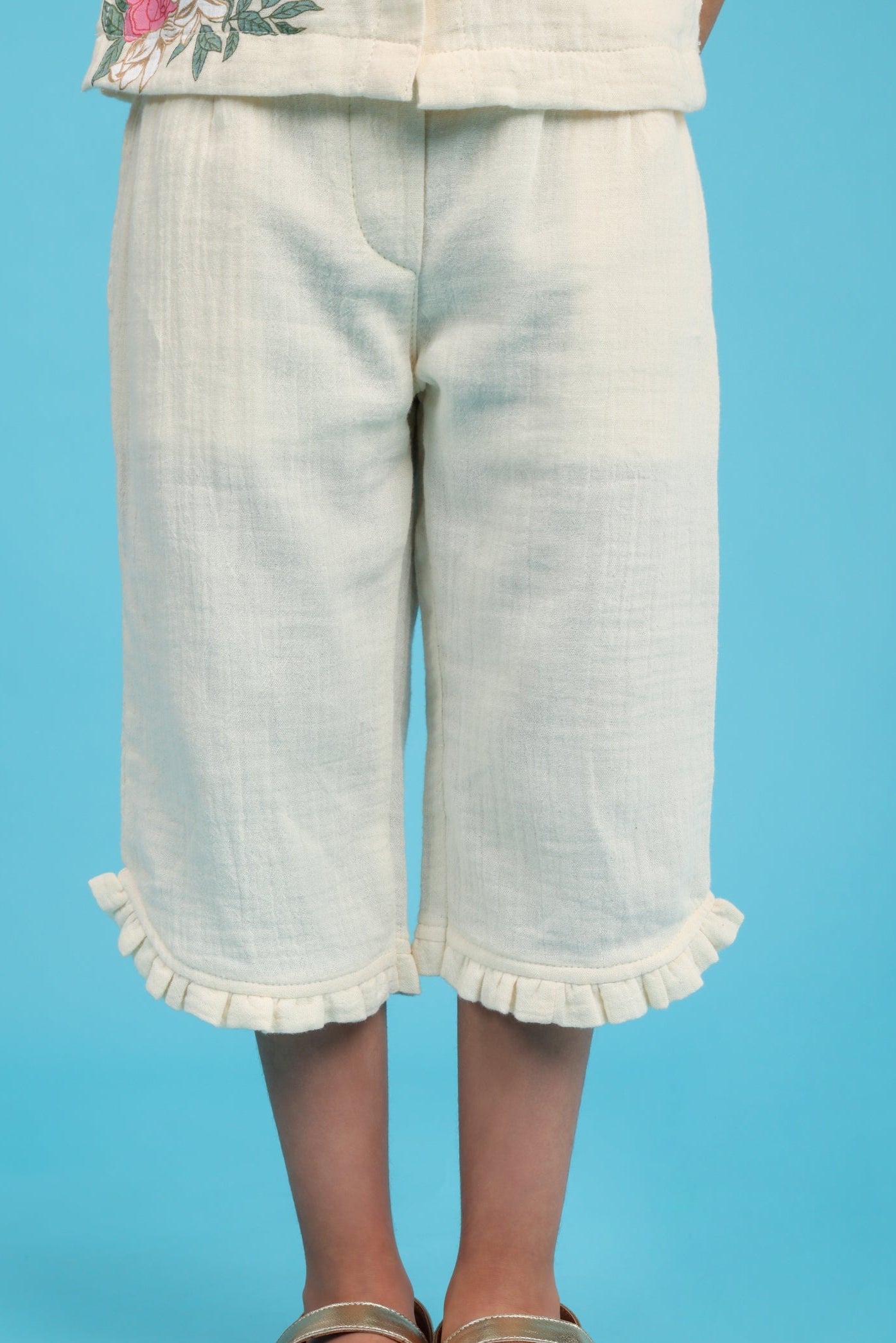 Cream Cotton Co-ord set