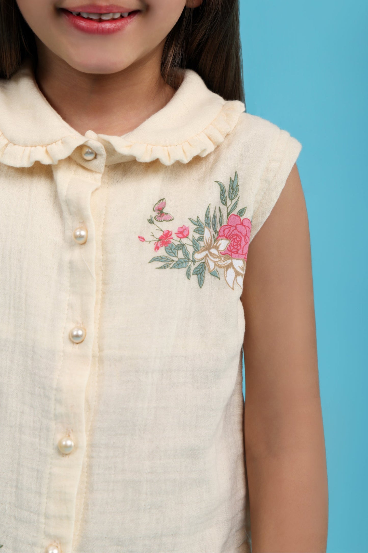 Cream Cotton Co-ord set