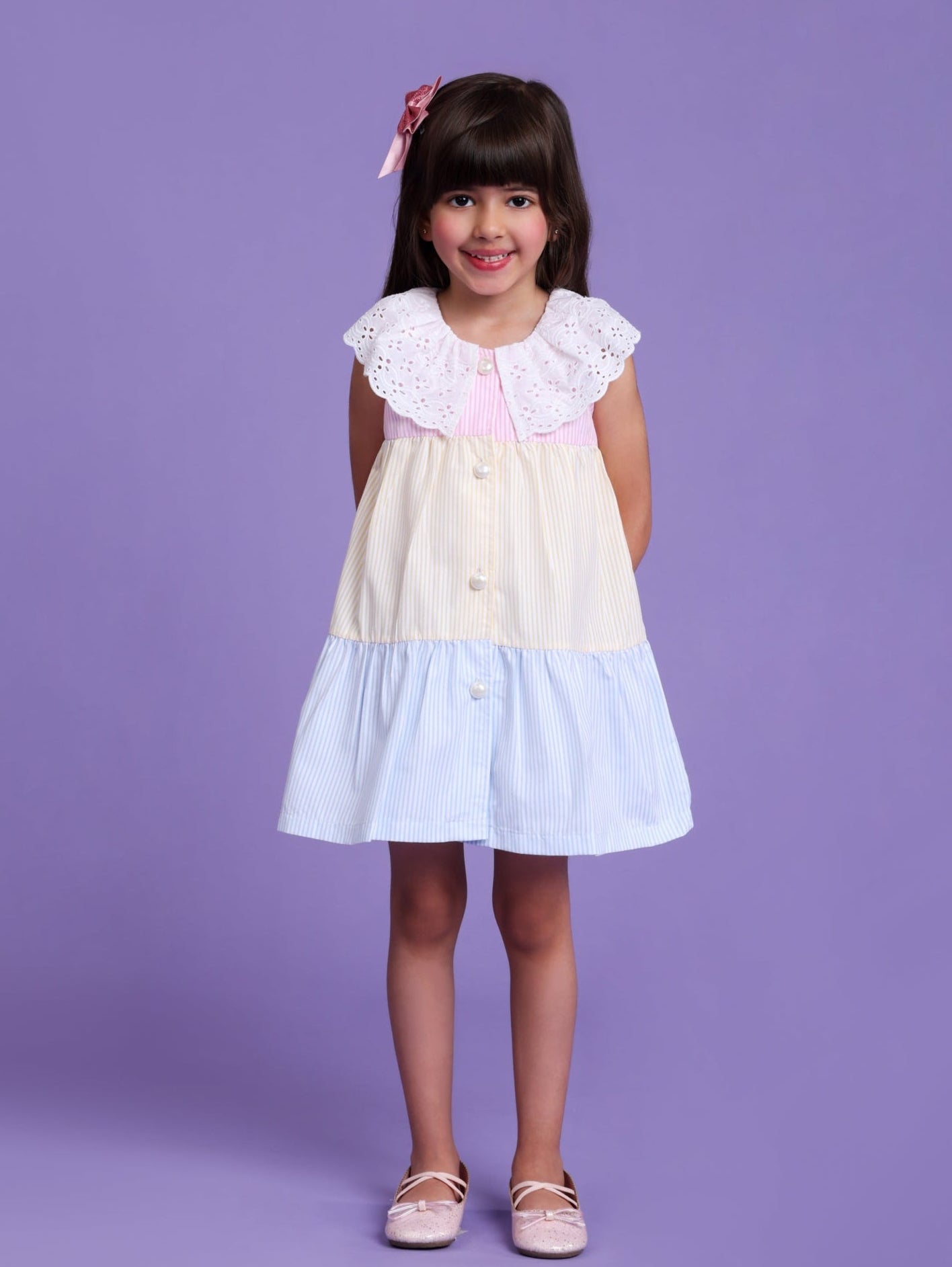 Multiple stripe sun dress