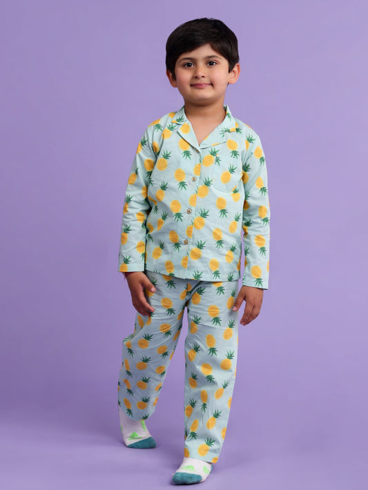 Pineapple printed nightsuit