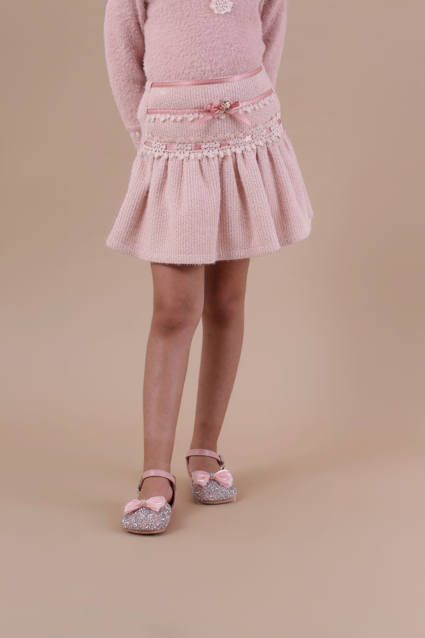 Light Pink skirt with lace