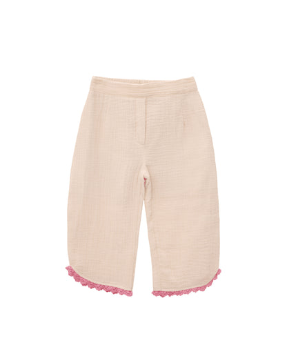 Super Comfortable Cream Musil Co-ord set