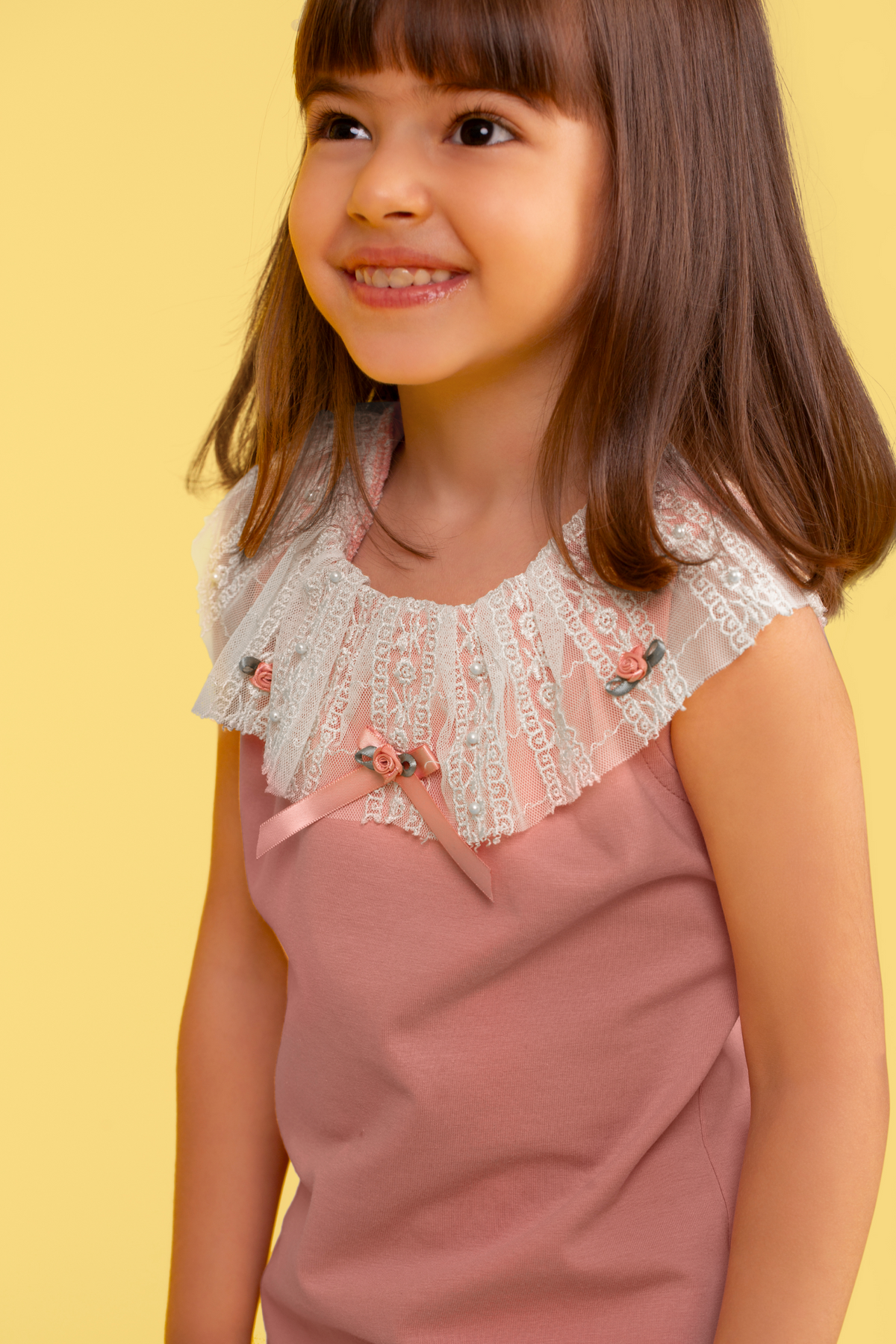 Peach Lacey Top