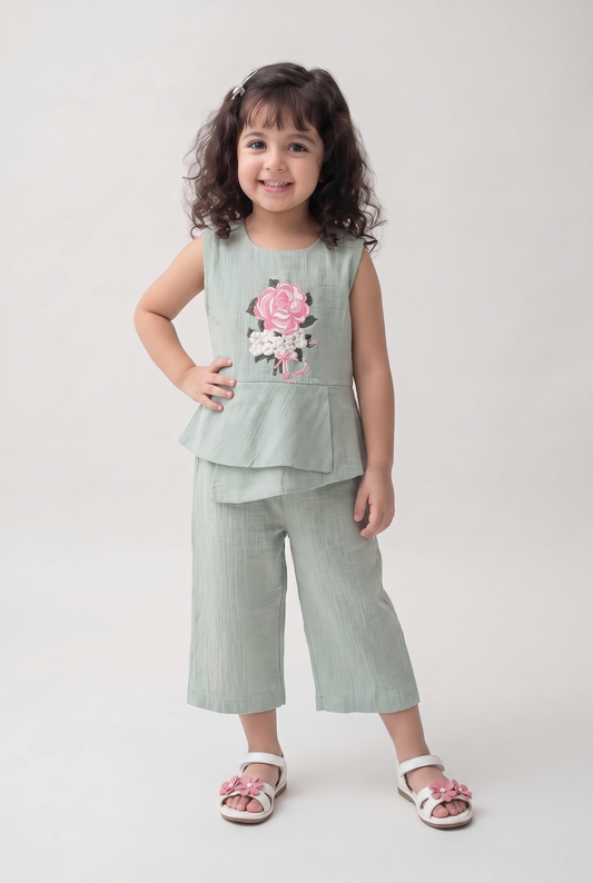 Sage Green Muslin Co-ordset