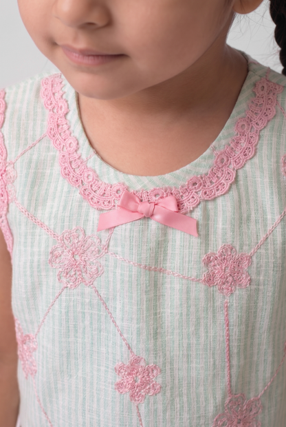 Easy Breezy Mint Green Cotton linen dress