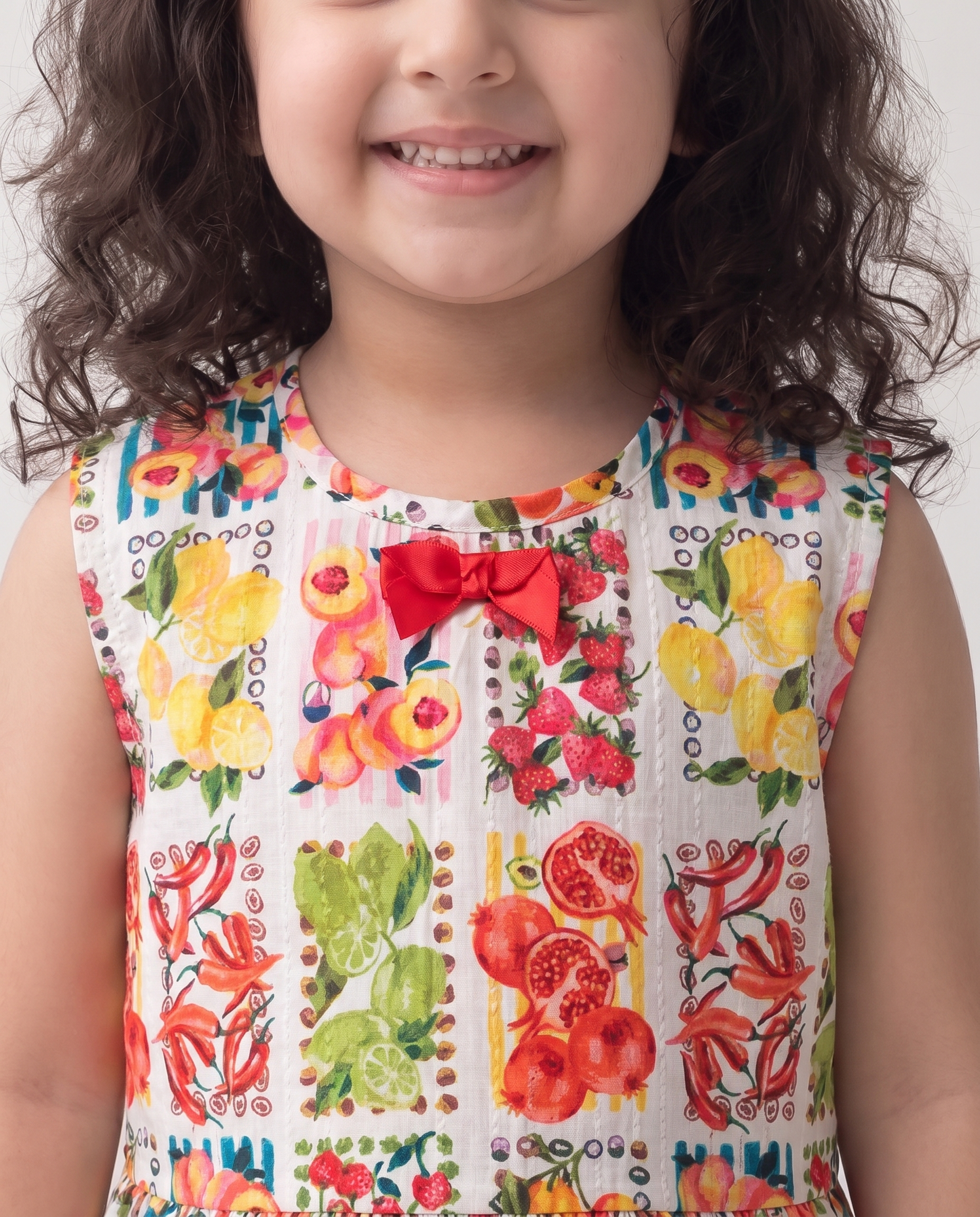 Fruity print cotton co-ord set