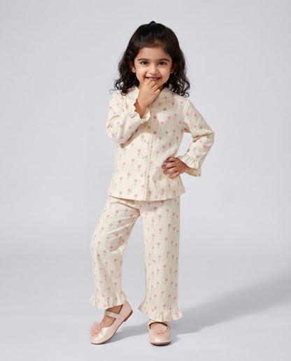 Super comfy Butter printed nightsuit (SS26-#026)