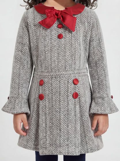 Black and white zig zag skirt set (046)