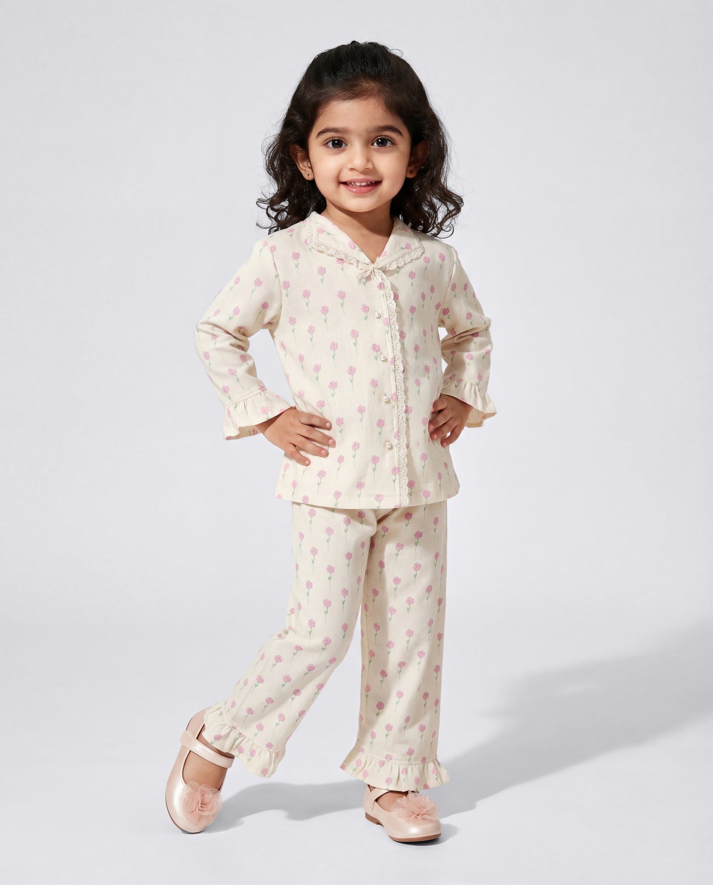 Super comfy Butter printed nightsuit (SS26-#026)