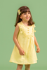 Yellow Dress with Flower Lace