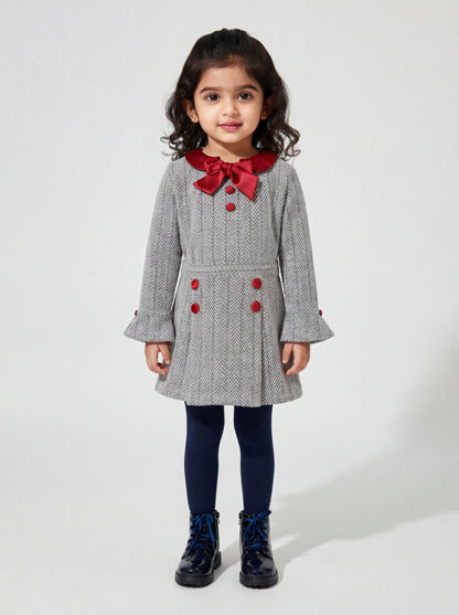 Black and white zig zag skirt set (046)