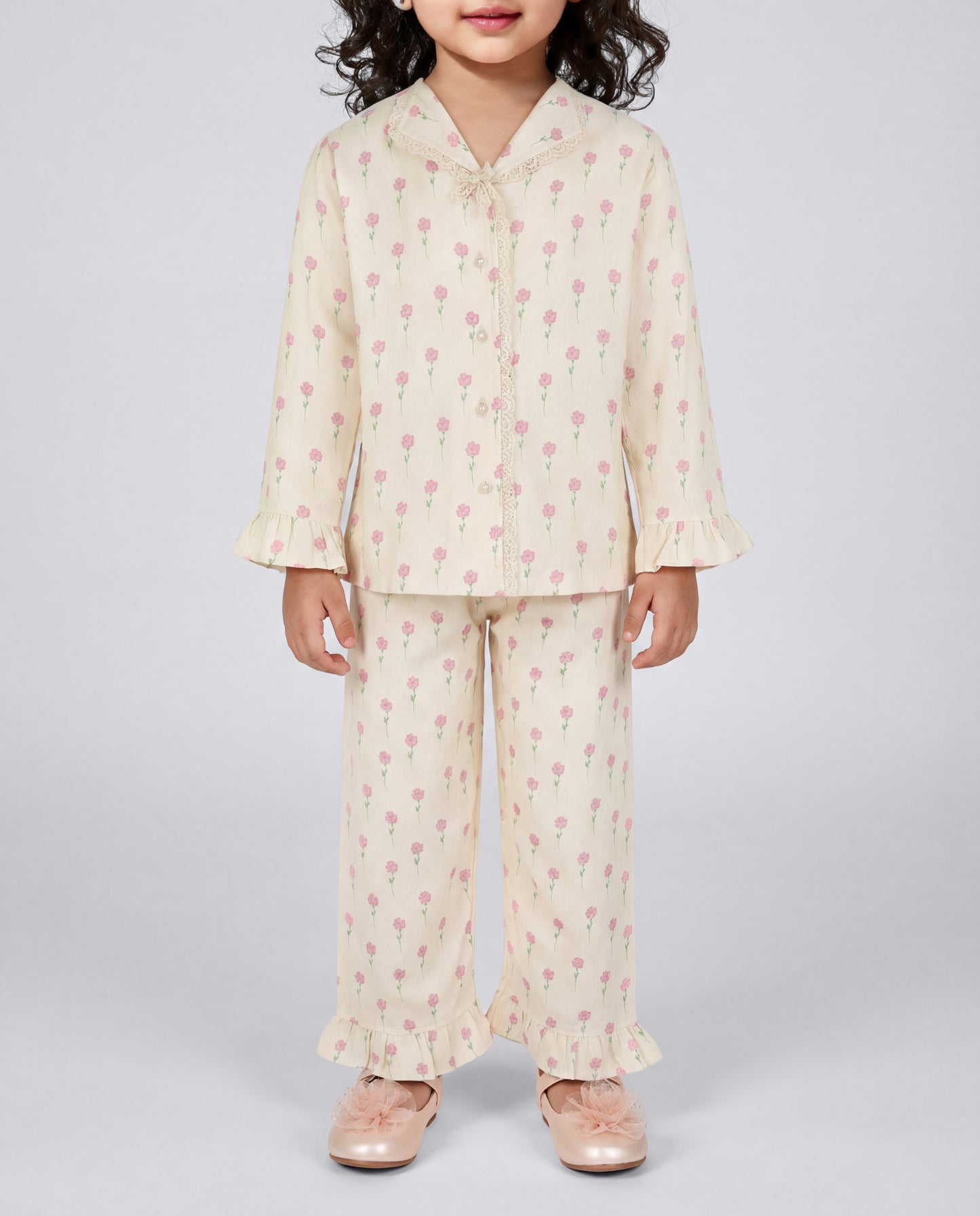 Super comfy Butter printed nightsuit (SS26-#026)
