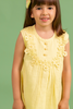 Yellow Dress with Flower lace