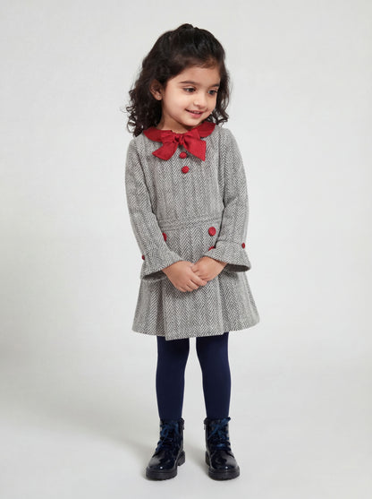 Black and white zig zag skirt set (046)