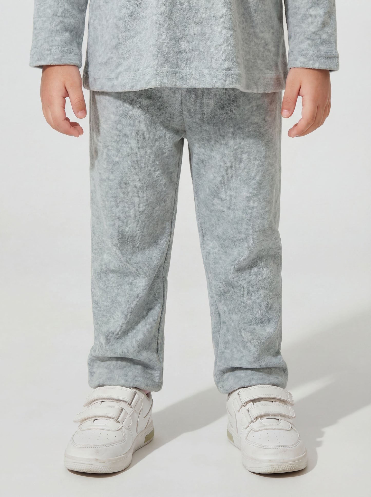 Green nightsuit with pink lace detail- 037