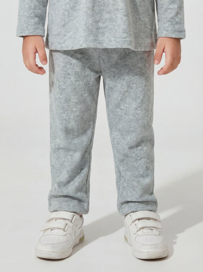 Green nightsuit with pink lace detail- 037