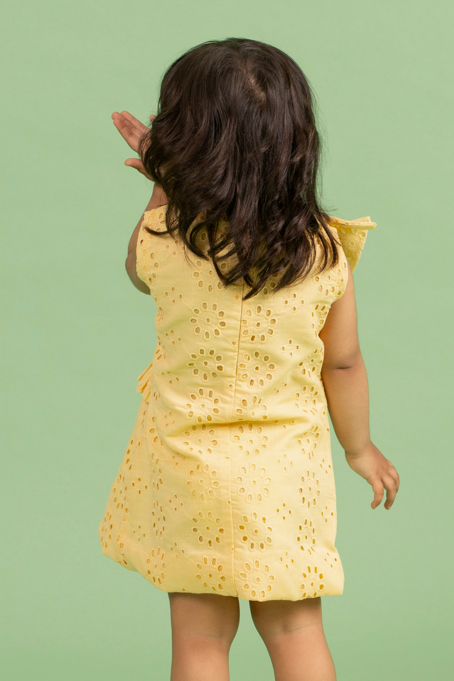 Yellow Dress with Ruffles