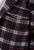 Maroon and black check oversized shirt with inner