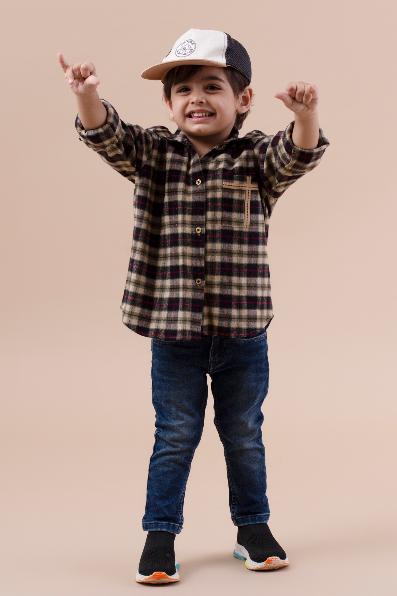 Black and Beige check shirt