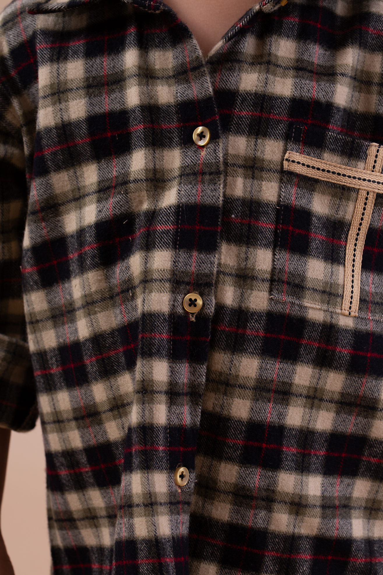 Black and Beige check shirt