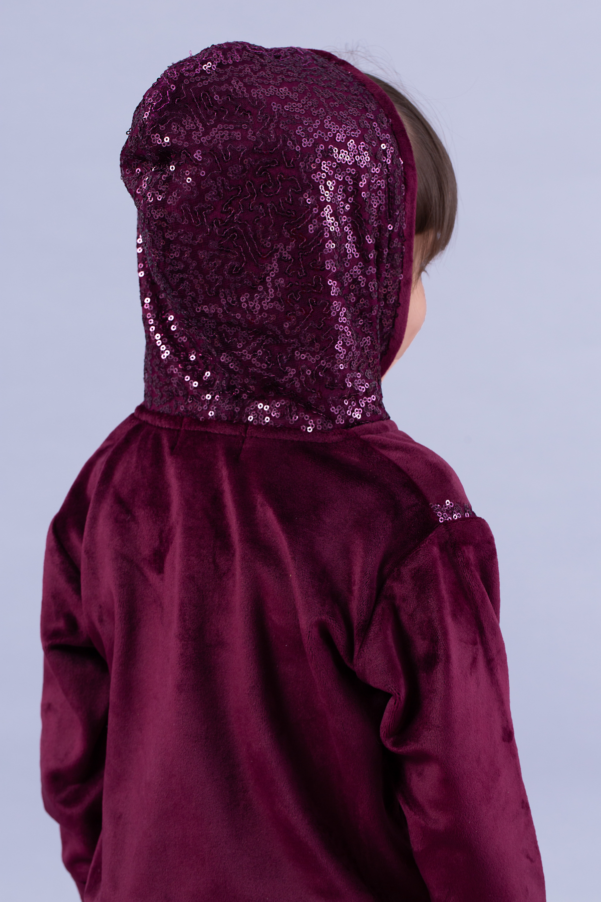 Wine sequin tracksuit