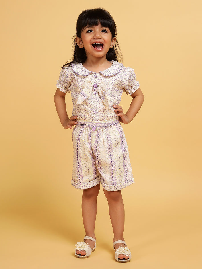 Lilac printed co-ord set