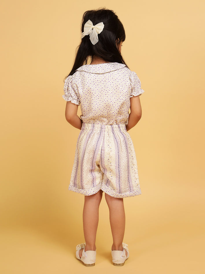 Lilac printed co-ord set