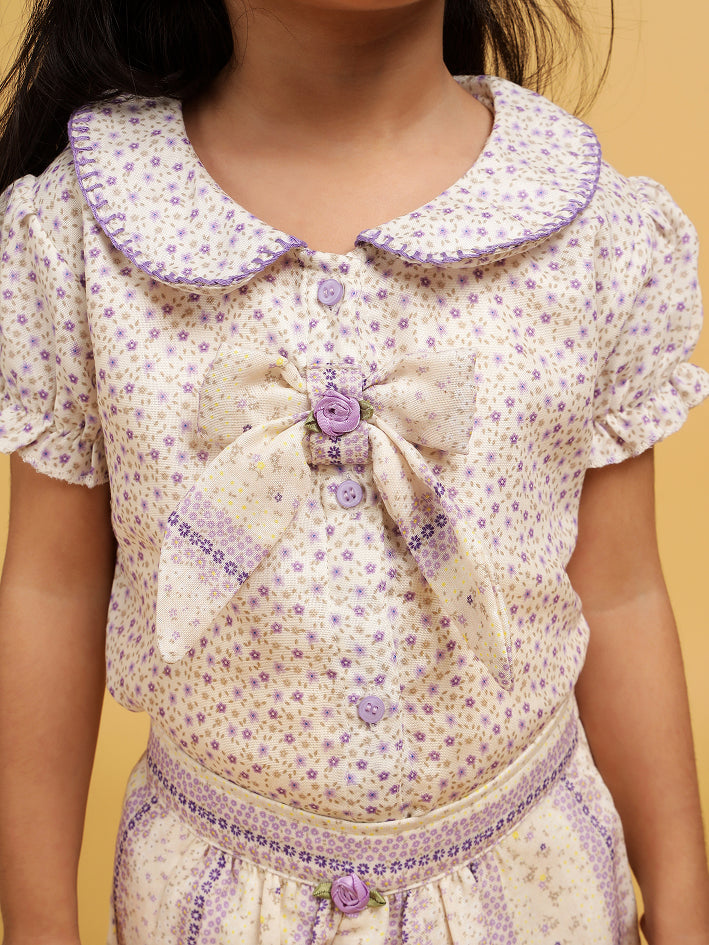 Lilac printed co-ord set