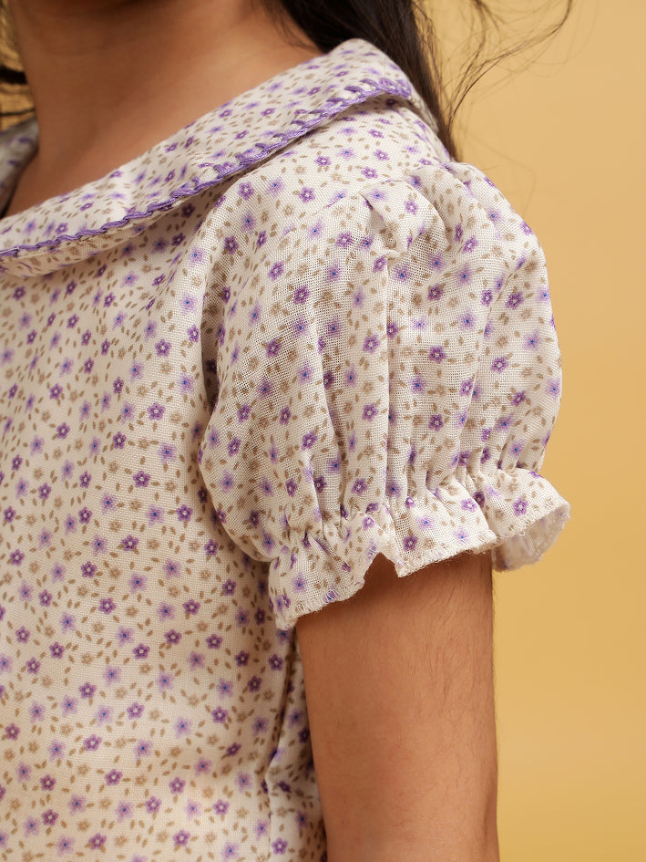 Lilac printed co-ord set