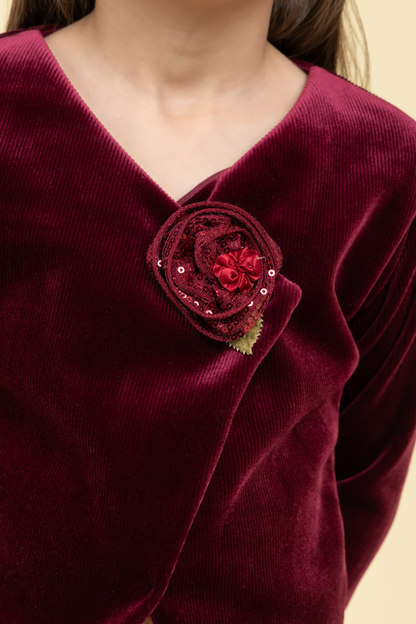 Formal Maroon co-ord set