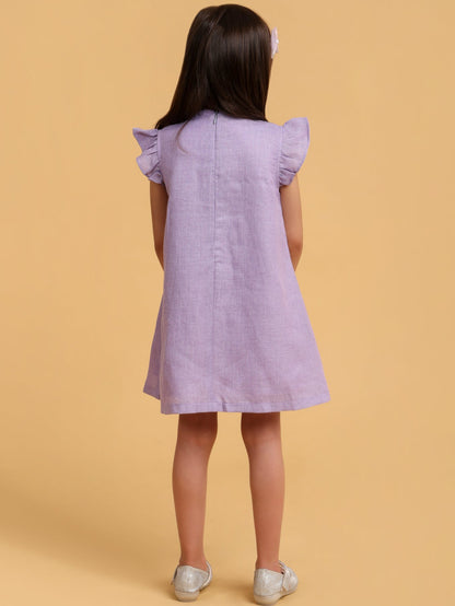 Linen Formal Bow Dress