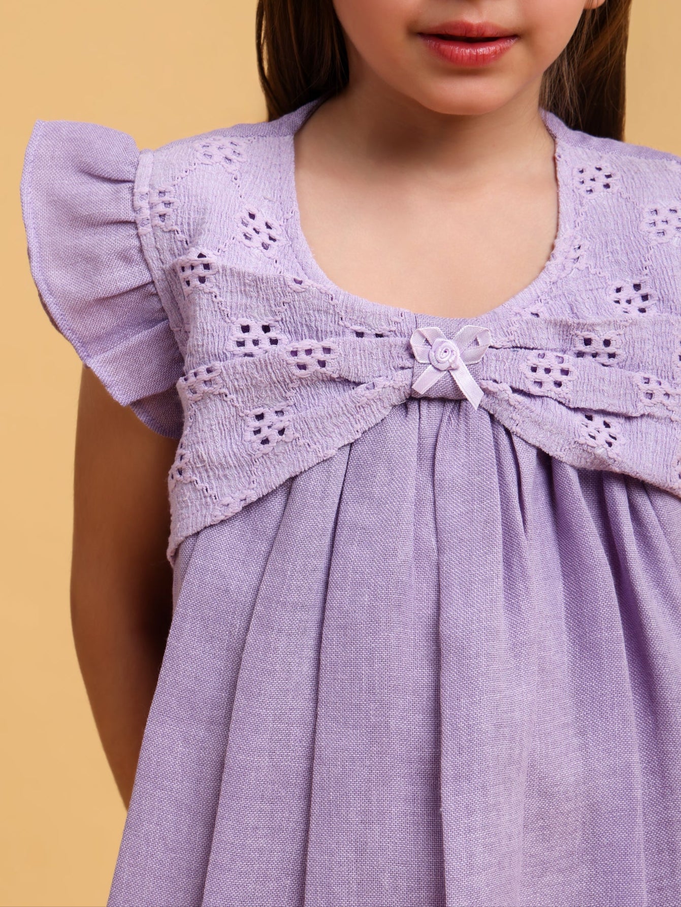 Linen Formal Bow Dress