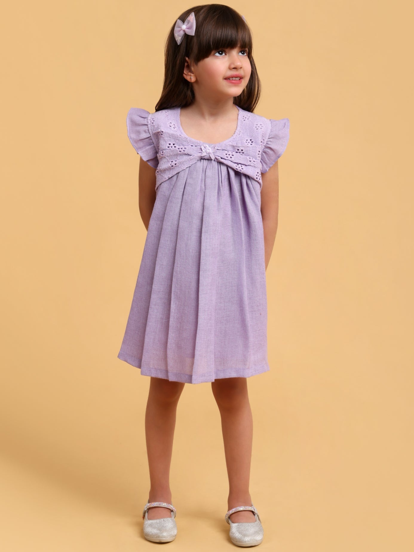 Linen Formal Bow Dress