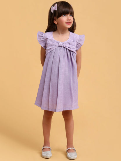 Linen Formal Bow Dress