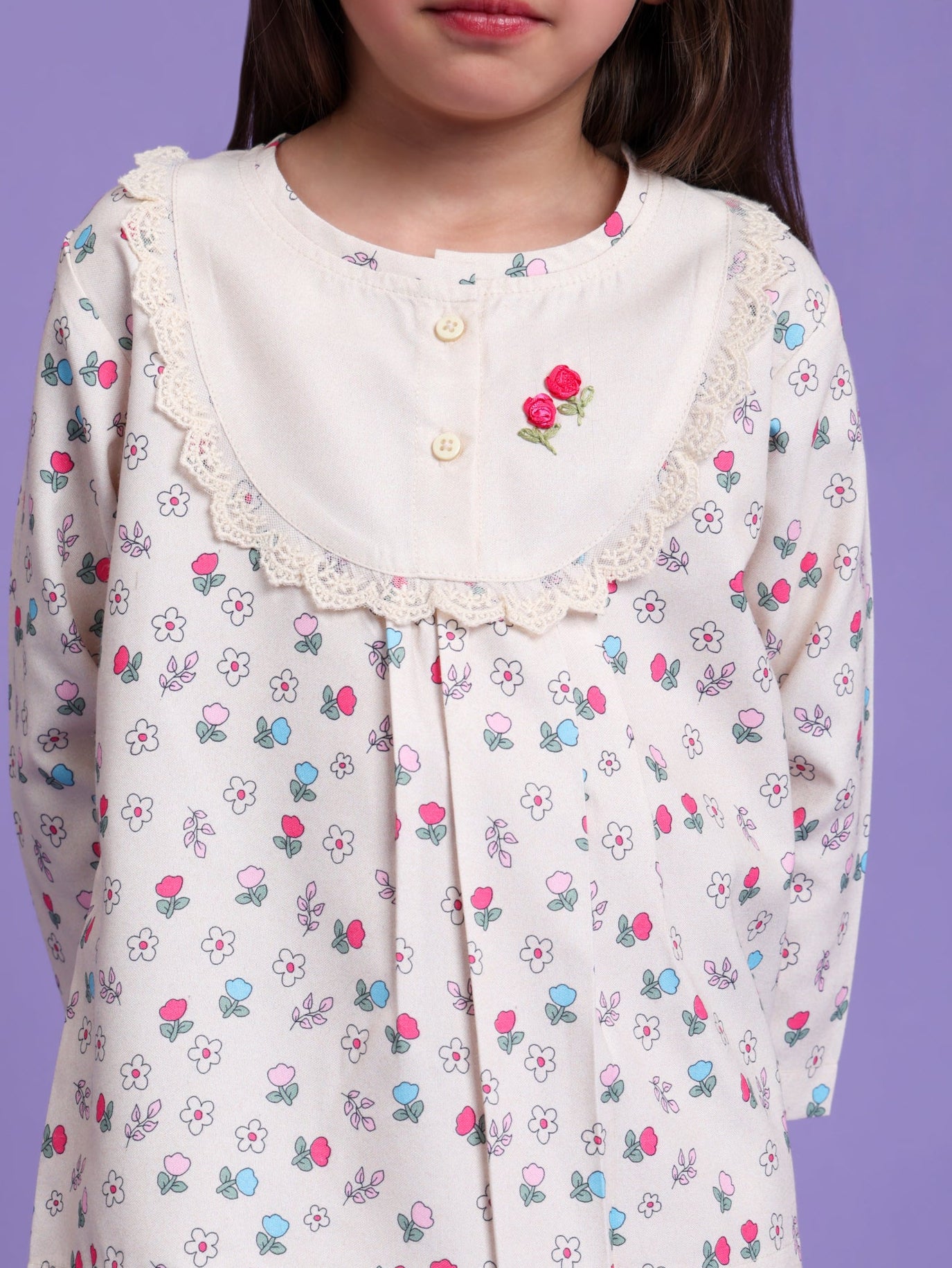 Comfy Floral printed nightsuit